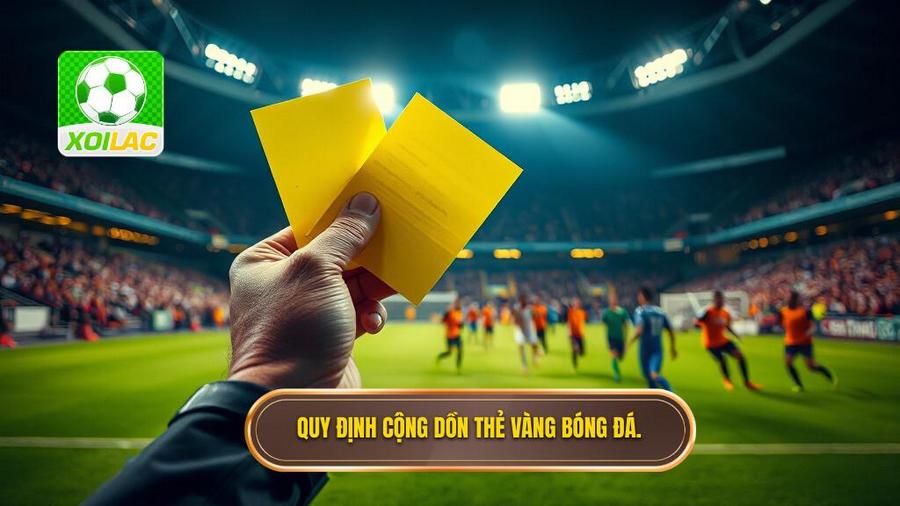2. Quy định cộng dồn thẻ vàng bóng đá.