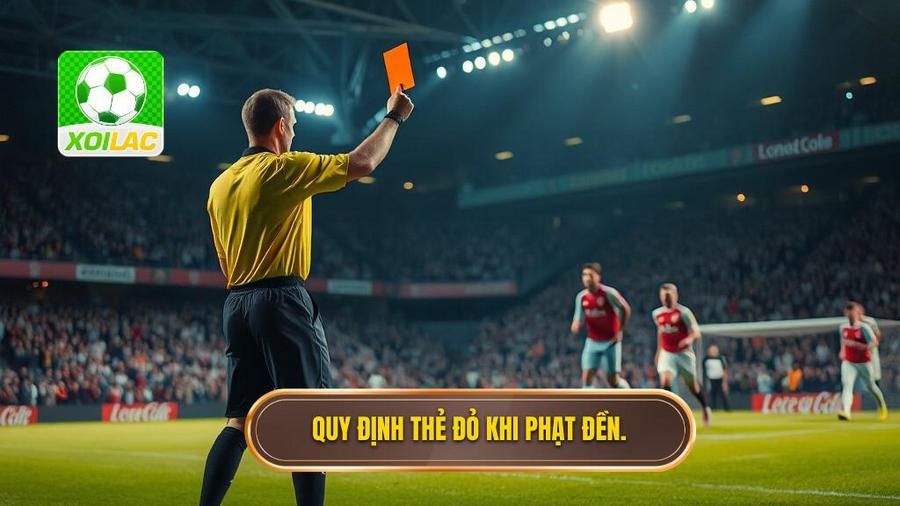 2. Quy định thẻ đỏ khi phạt đền.