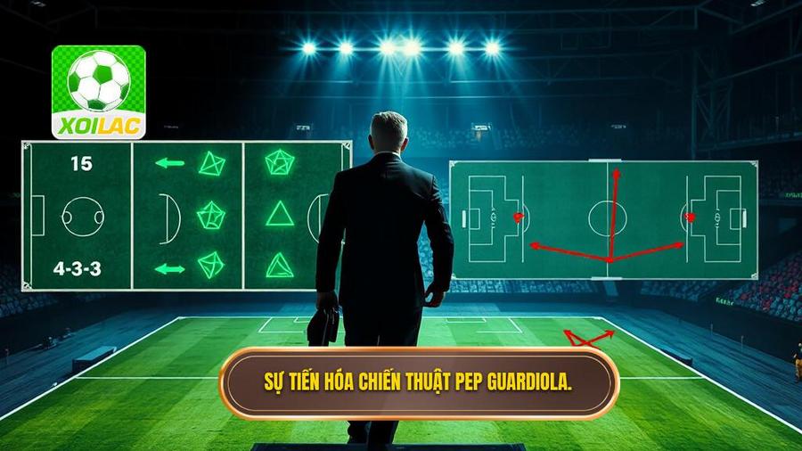 2. Sự tiến hóa qua các thời kỳ của chiến thuật Pep Guardiola