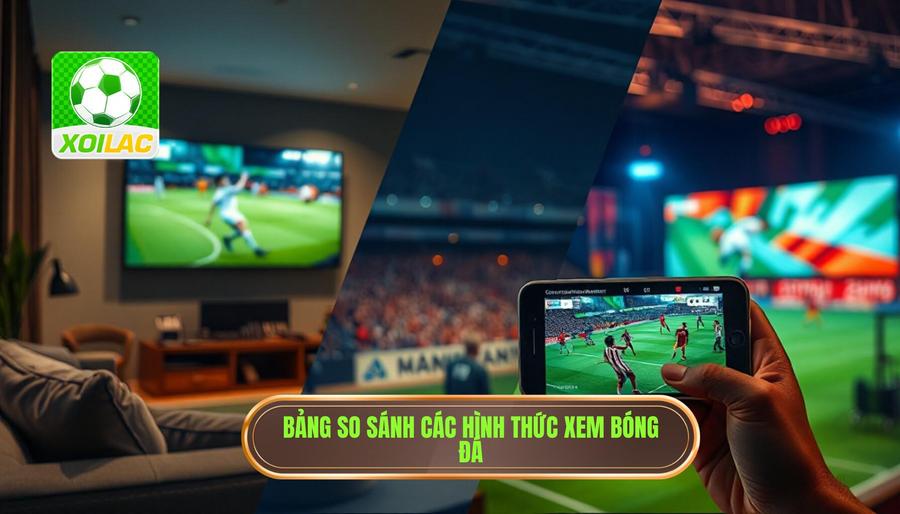 Live Trận Bóng Đá Đêm Nay: Trải Nghiệm Đỉnh Cao Cùng Xôi Lạc 3 Bảng so sánh các hình thức xem bóng đá phổ biến hiện nay